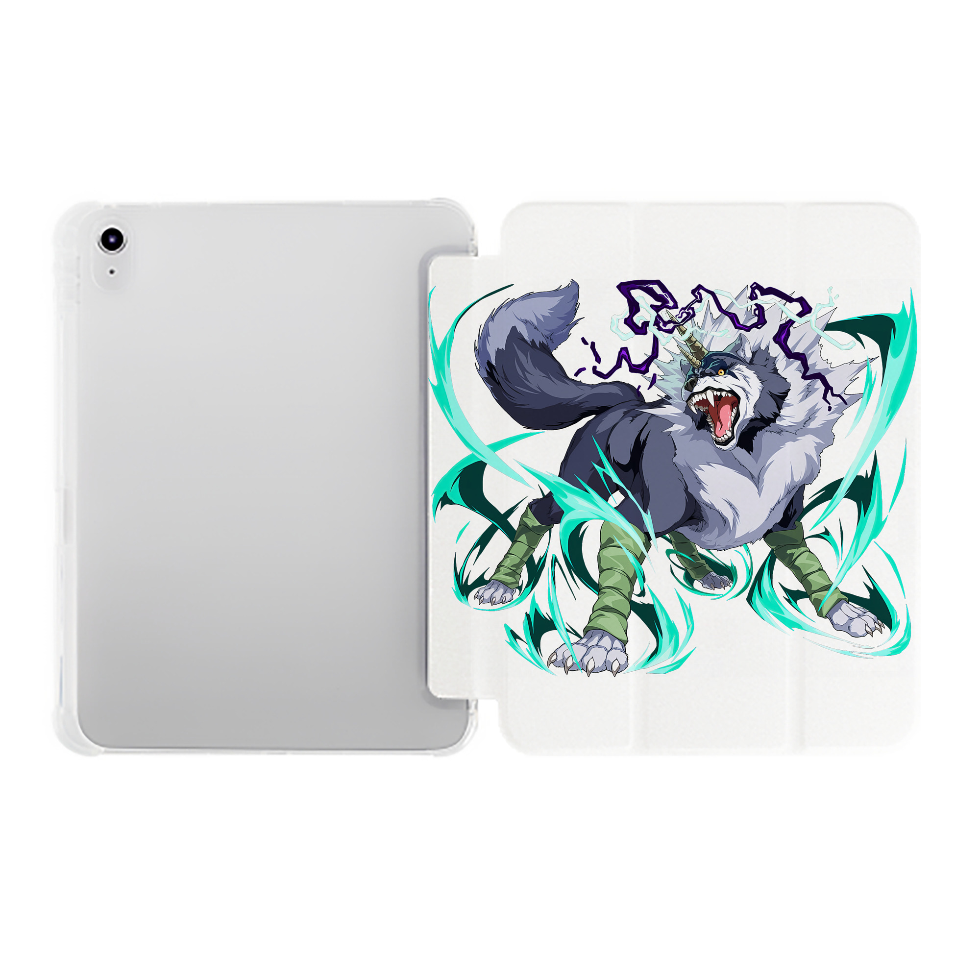 （画像用） 転スラ Regarding Reincarnated to Slime IPad ケース ペン収納付き 三つ折りスタンド PUレザー×シリコン 対応機種9.5/10.5/10.9インチ